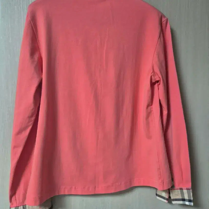 [BUNJANG] Burberry Checkered Long Sleeve Polo Shirt / (정품) 버버리 체크 카라티 긴팔 티셔츠 라지 66