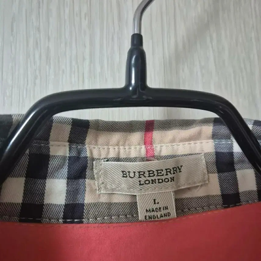 [BUNJANG] Burberry Checkered Long Sleeve Polo Shirt / (정품) 버버리 체크 카라티 긴팔 티셔츠 라지 66