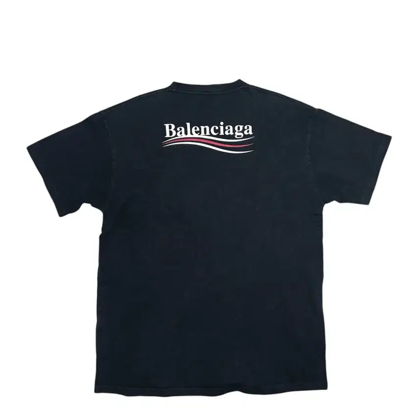 [SOLD OUT] [정품] 발렌시아가 웨이브 로고 반팔티 L