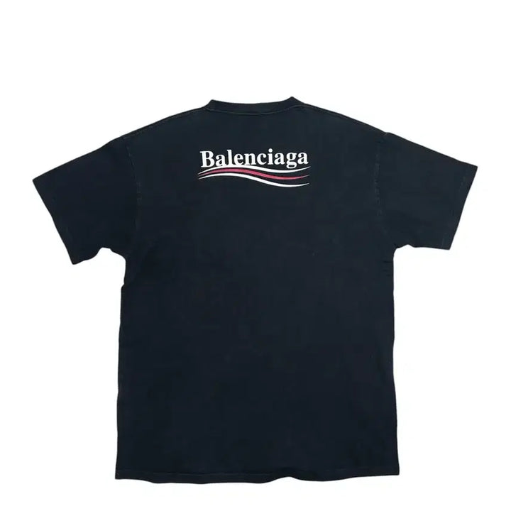 [SOLD OUT] [정품] 발렌시아가 웨이브 로고 반팔티 L