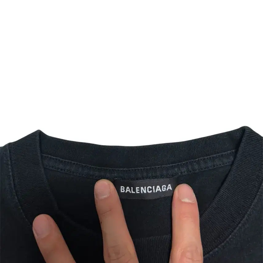 [SOLD OUT] [정품] 발렌시아가 웨이브 로고 반팔티 L