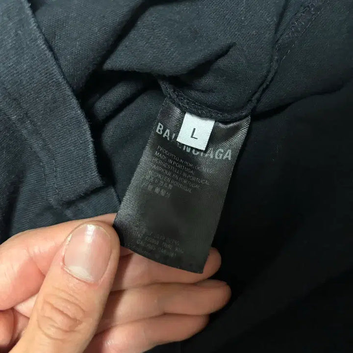 [SOLD OUT] [정품] 발렌시아가 웨이브 로고 반팔티 L
