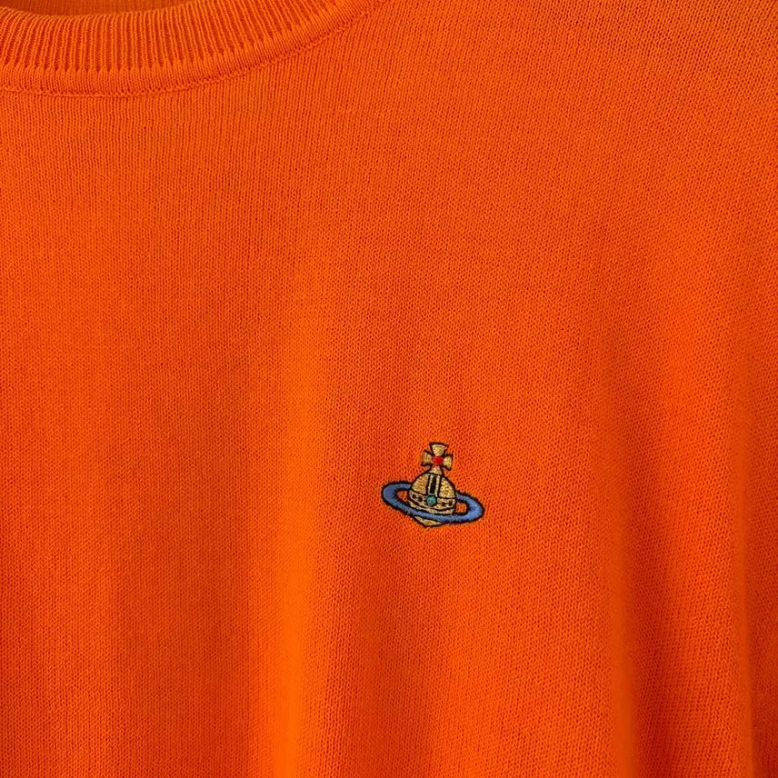 [BUNJANG] Vivienne Westwood Cotton Knit Top / [공홈구매/XS] 비비안웨스트우드 반팔 니트