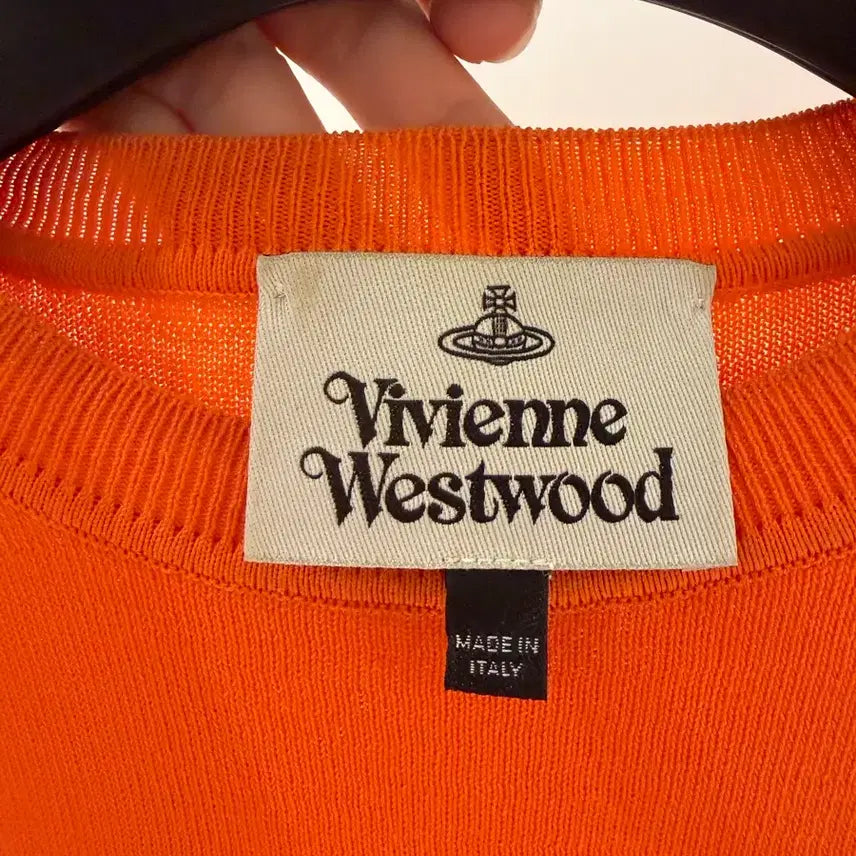 [BUNJANG] Vivienne Westwood Cotton Knit Top / [공홈구매/XS] 비비안웨스트우드 반팔 니트