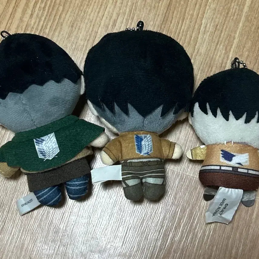 [BUNJANG] Attack on Titan Levi Pocketco Finger Puppet Keychain Bundle / 진격의거인 리바이 극장판 포켓코 손가락 인형 키링 일괄