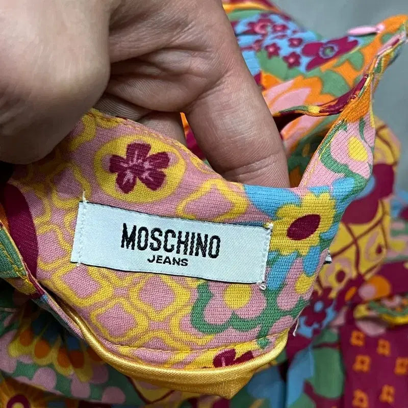 [BUNJANG] Moschino Jeans Floral Pleated Skirt / 모스키노 진스 플라워 패턴 플리츠 스커트 y16344