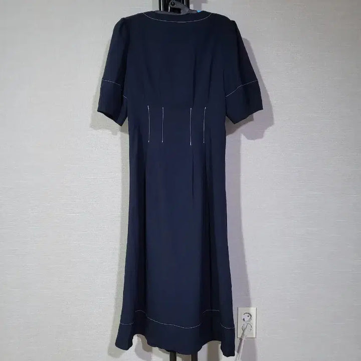 [SOLD OUT] 미쏘 네이비 스티치 롱 원피스 S