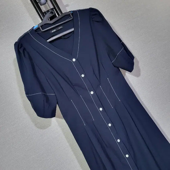 [SOLD OUT] 미쏘 네이비 스티치 롱 원피스 S