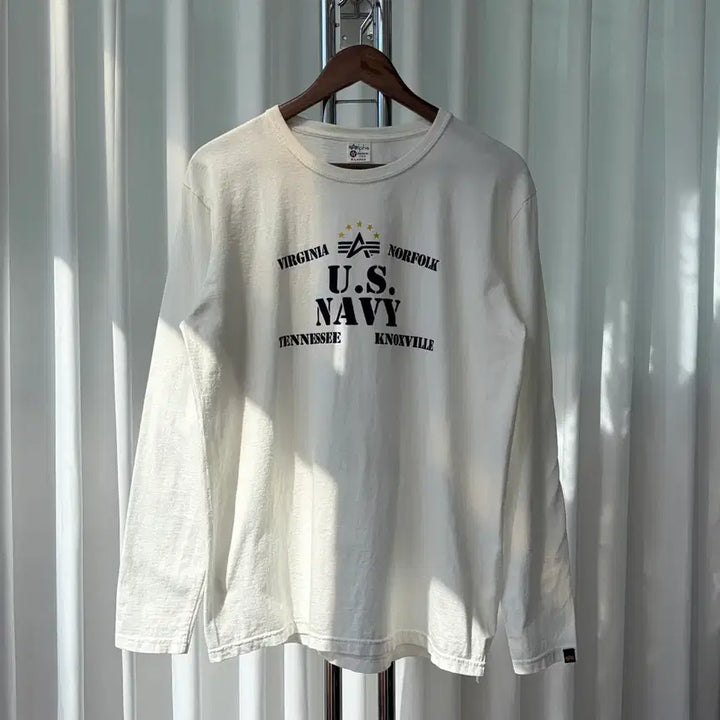 [BUNJANG] Alpha Industries US Navy Long Sleeve Shirt / [M]알파인더스트리 미해군 US NAVY 롱 슬리브