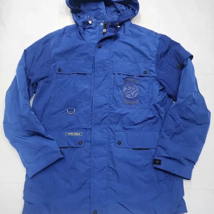 [BUNJANG] Discovery Expedition Hooded Jacket (Blue) / 디스커버리 익스페디션  후드 자켓 105 블루