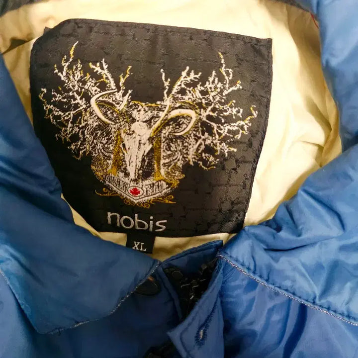 [BUNJANG] Nobis Cobalt Blue Collar Neck Lightweight Shirt Jacket XL / [노비스] 프리미엄 코발트 블루 카라넥 셔츠형 경량 패딩 XL