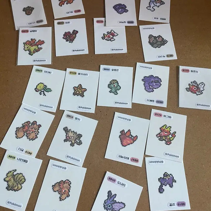 [BUNJANG] Pokemon Tteokbokki Seal Halloween Lovely Error Seal One Piece Seal Pixel Seal Hoppang Seal 4th &amp; 9th Gen / 포켓몬띠부씰 할로윈 러블리 오류씰 원피스씰 픽셀씰 호빵씰 4,9세대