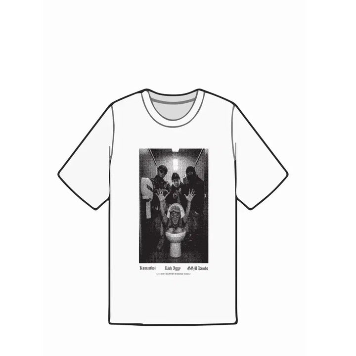 [BUNJANG] Big Naughty Toilet Flush T-shirt / 힙플페  , 빅.변.내 티셔츠 2XL 2장 출고가눙