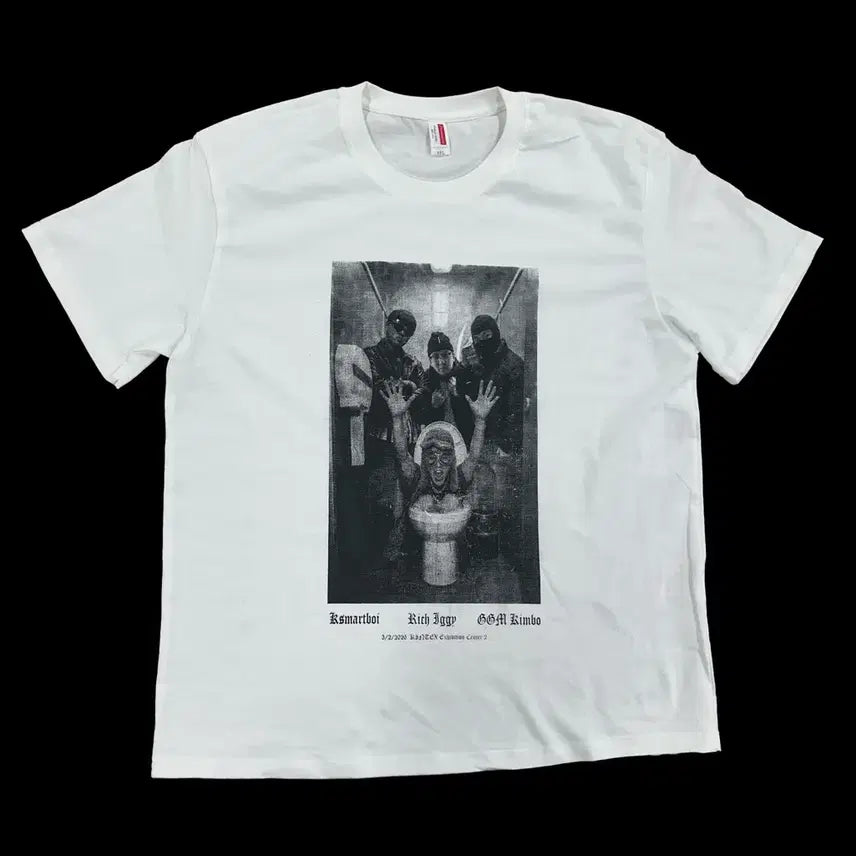 [BUNJANG] Big Naughty Toilet Flush T-shirt / 힙플페  , 빅.변.내 티셔츠 2XL 2장 출고가눙
