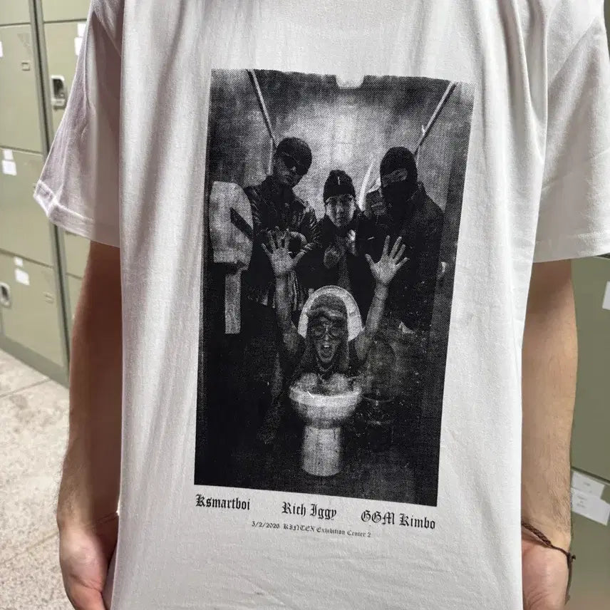 [BUNJANG] Big Naughty Toilet Flush T-shirt / 힙플페  , 빅.변.내 티셔츠 2XL 2장 출고가눙