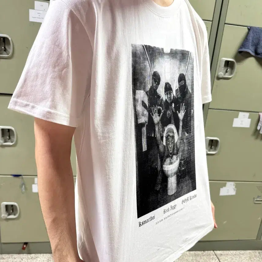[BUNJANG] Big Naughty Toilet Flush T-shirt / 힙플페  , 빅.변.내 티셔츠 2XL 2장 출고가눙