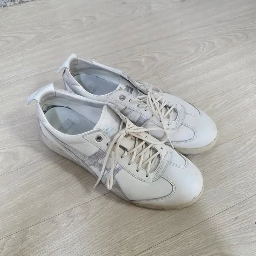 [BUNJANG] Onitsuka Tiger Mexico 66 EX White/Silver Sneakers / (265)오니츠카타이거 멕시코66 ex 흰은
