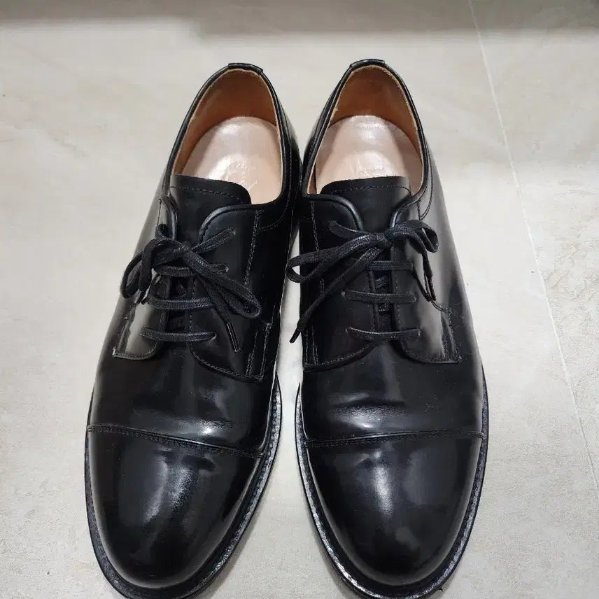 [BUNJANG] Leather Navy Style Dress Shoes / 남자 해군단화 스타일 가죽구두