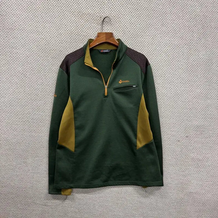 [BUNJANG] Vintage Hiking Fleece Lined Half Zip Long Sleeve Shirt / 빈티지 등산 약기모 반집업 긴팔티 100 M15183