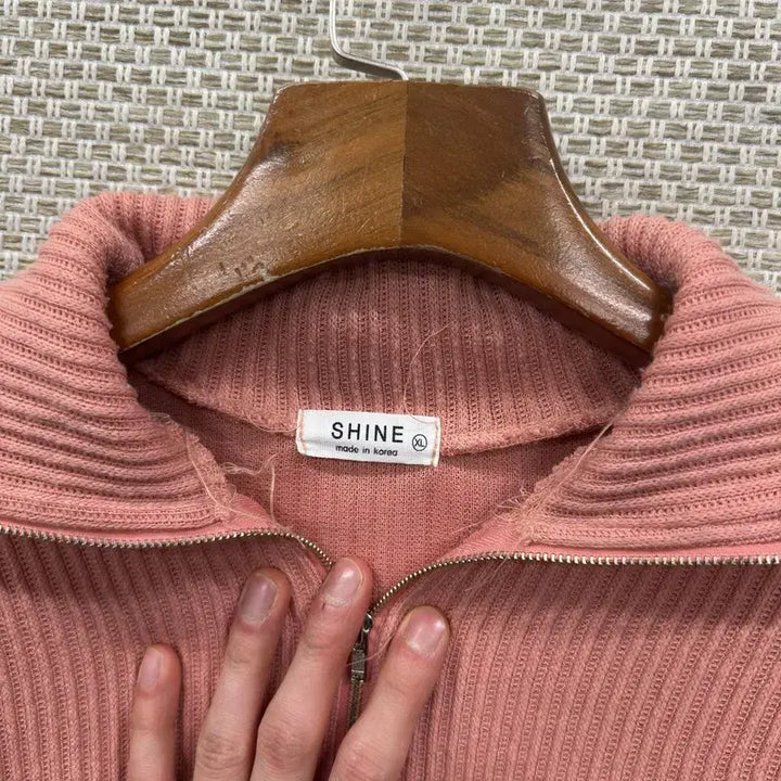 [SOLD OUT] 빈티지 반집업 맨투맨 XL M14699