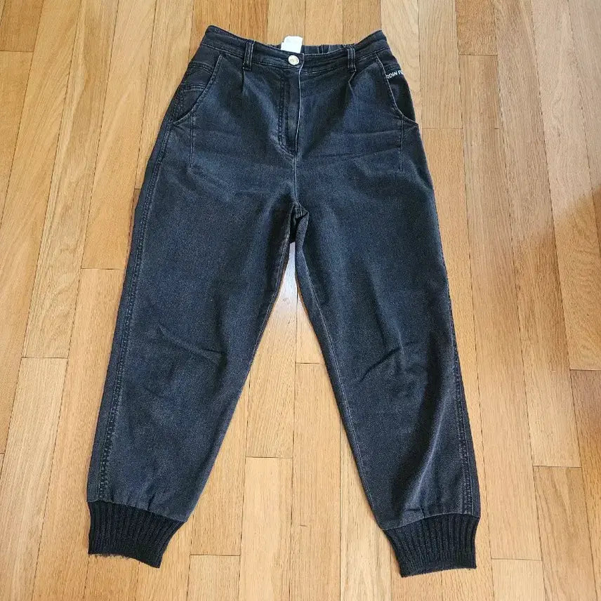[SOLD OUT] 한섬 오즈세컨 블랙 조거 데님팬츠