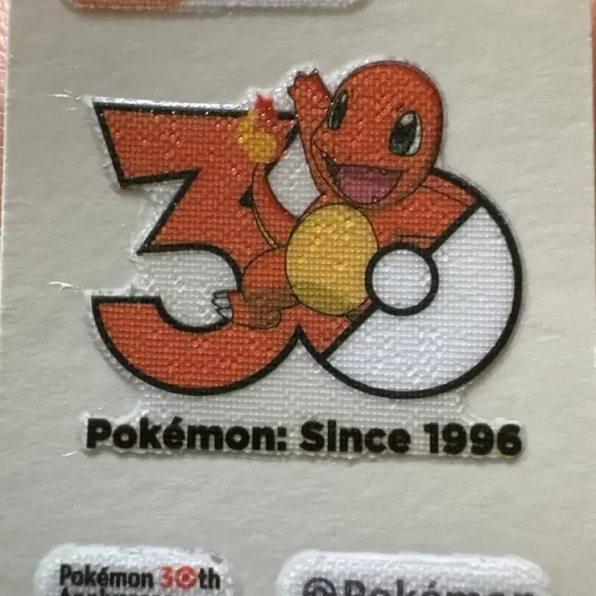 [BUNJANG] Pokemon 30th Anniversary Charmander Sticker / 포켓몬 30주년 파이리 스티커