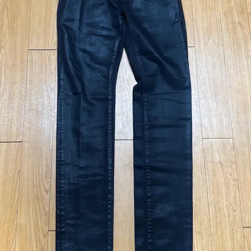 [BUNJANG] Under My Car MU.157 Wax Coated Slim Straight Jeans / [새상품] (2) 언더마이카 MU.157 왁스 코티드 슬림 스트레이트진