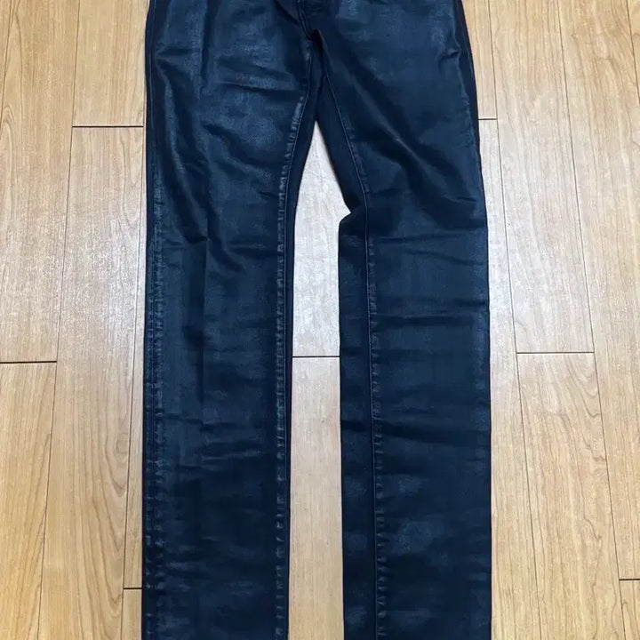 [BUNJANG] Under My Car MU.157 Wax Coated Slim Straight Jeans / [새상품] (2) 언더마이카 MU.157 왁스 코티드 슬림 스트레이트진