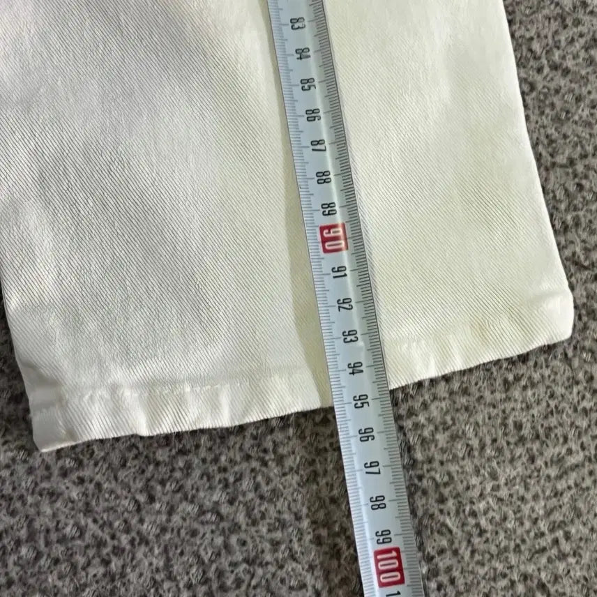 [SOLD OUT] (L) 스톤아일랜드 화이트 면바지 / 32인치