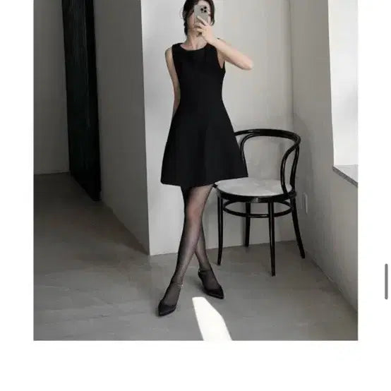 [BUNJANG] uur Hourglass Tweed Mini Dress - Black / uur 아워글래스 트위드 미니 원피스 블랙