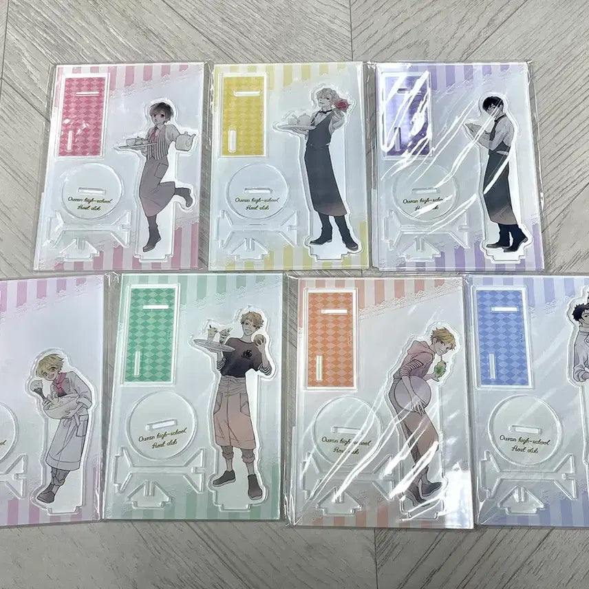 [BUNJANG] Ouran High School Host Club Cafe Acrylic Stand Bundle Set / 오란고교 호스트부 사교클럽 카페 콜라보 아크릴 스탠드 전종