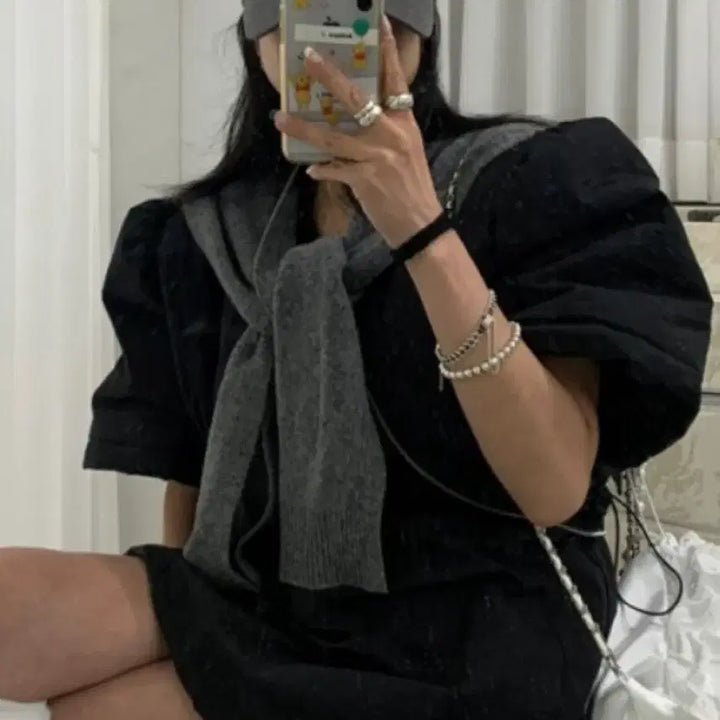 [BUNJANG] Antique J Mimi Short Sleeve Jumper / 엔티크제이 미미 반팔 점퍼