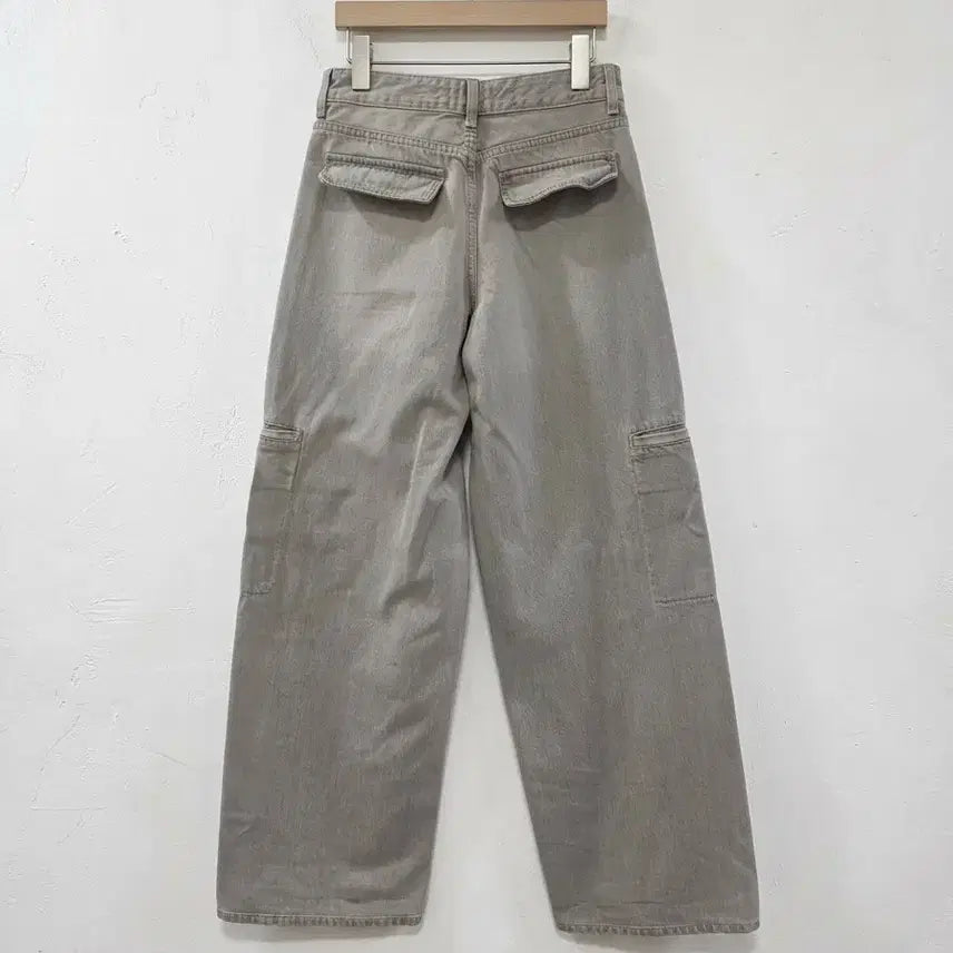 [BUNJANG] ZARA Wide Cargo Pants Gray 26 / ZARA 와이드 카고 팬츠 그레이 26