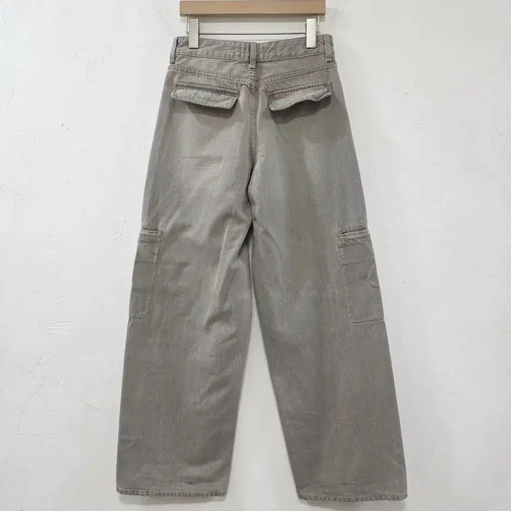 [BUNJANG] ZARA Wide Cargo Pants Gray 26 / ZARA 와이드 카고 팬츠 그레이 26
