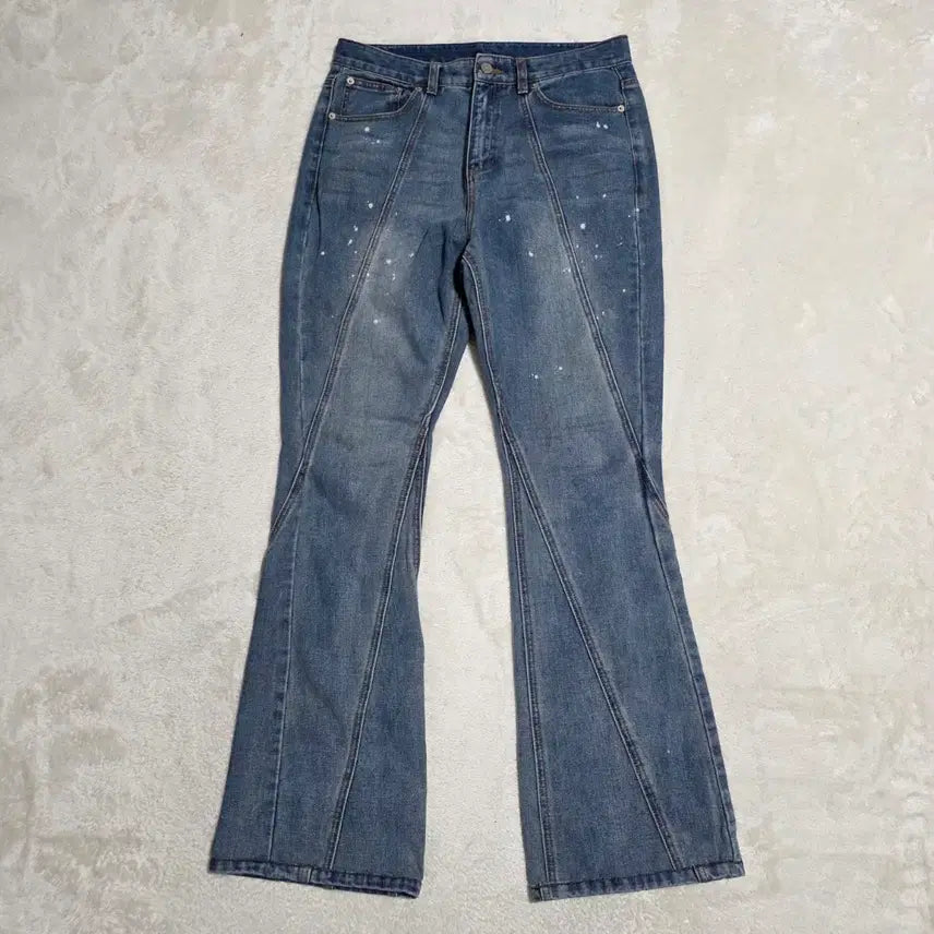 [SOLD OUT] (L)낫포너드 커브드 빈티지 워싱 부츠컷 데님 팬츠