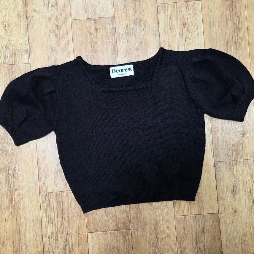 [BUNJANG] MAYBEBABY Square Neck Knit Top / 메이비베이비(MAYBEBABY) 디어리스트 스퀘어넥니트 55-66 새상품