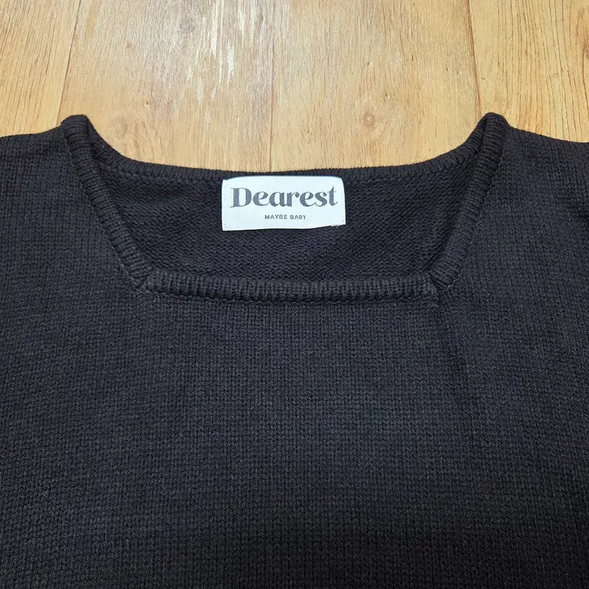 [BUNJANG] MAYBEBABY Square Neck Knit Top / 메이비베이비(MAYBEBABY) 디어리스트 스퀘어넥니트 55-66 새상품