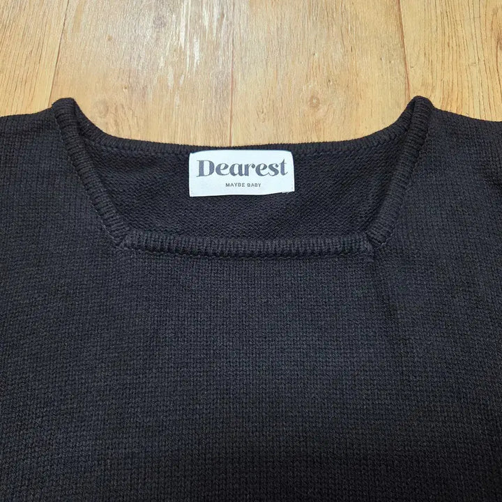[BUNJANG] MAYBEBABY Square Neck Knit Top / 메이비베이비(MAYBEBABY) 디어리스트 스퀘어넥니트 55-66 새상품
