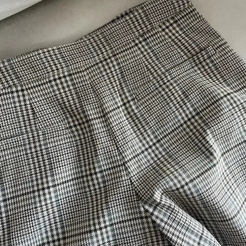 [BUNJANG] Time Checkered Culottes Shorts / 한섬 타임 TIME 랩 퀼로트 팬츠-체크 치마바지 숏팬츠 니트가디건원피스