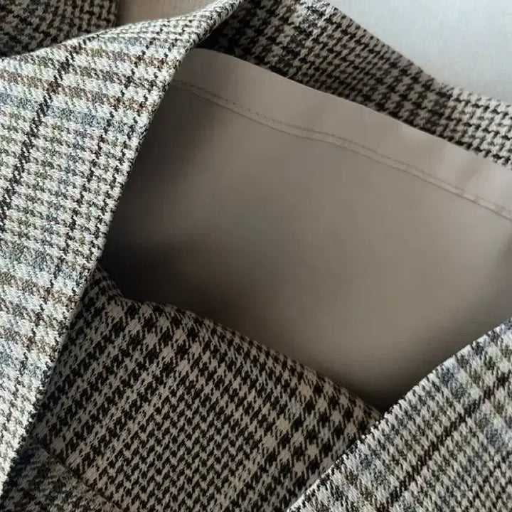 [BUNJANG] Time Checkered Culottes Shorts / 한섬 타임 TIME 랩 퀼로트 팬츠-체크 치마바지 숏팬츠 니트가디건원피스