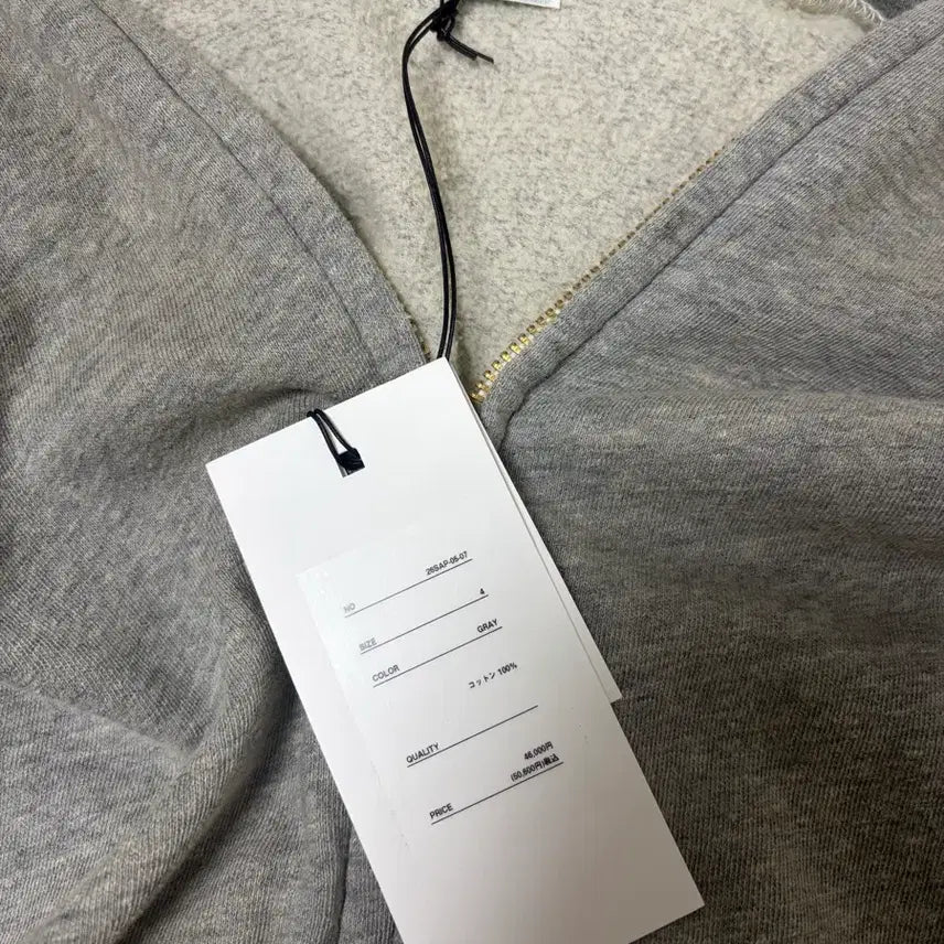 [SOLD OUT] 아프레쎄 후드집업 그레이 26ss 4