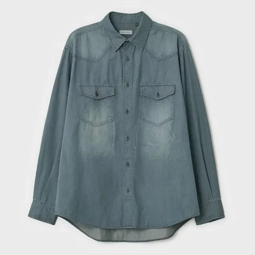 [BUNJANG] Vellie Serif Denim Shirt / 벨리에 세리프 데님셔츠
