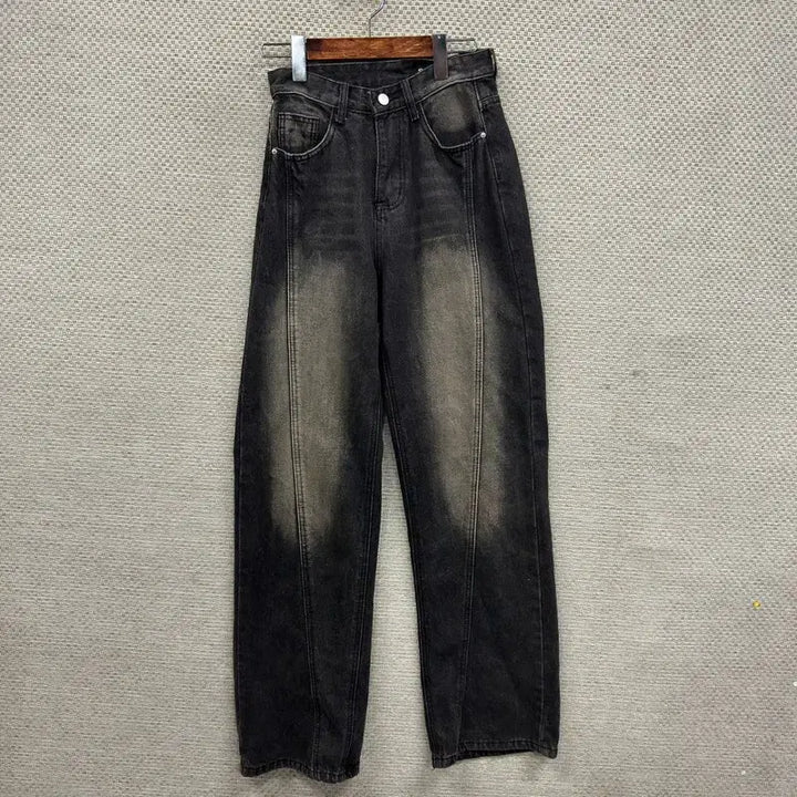 [SOLD OUT] 빈티지 워싱 흑청바지 S M14602