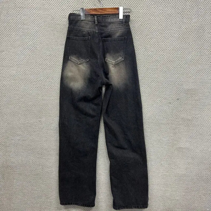 [SOLD OUT] 빈티지 워싱 흑청바지 S M14602