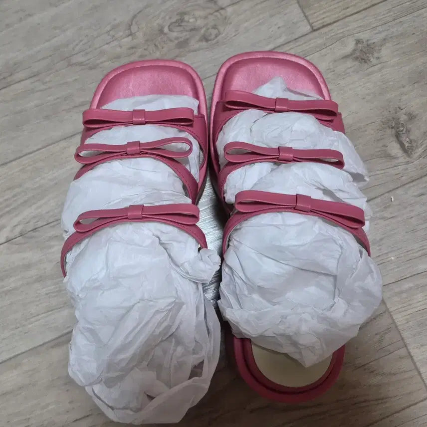 [BUNJANG] Margesherwood Ribbon Sandals Sugar Pink / 마지셔우드 리본샌들 슈가핑크 새상품