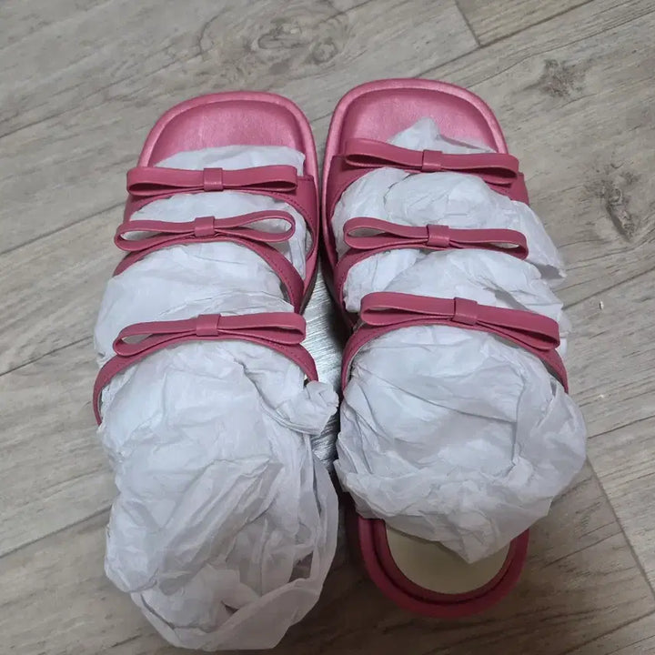 [BUNJANG] Margesherwood Ribbon Sandals Sugar Pink / 마지셔우드 리본샌들 슈가핑크 새상품