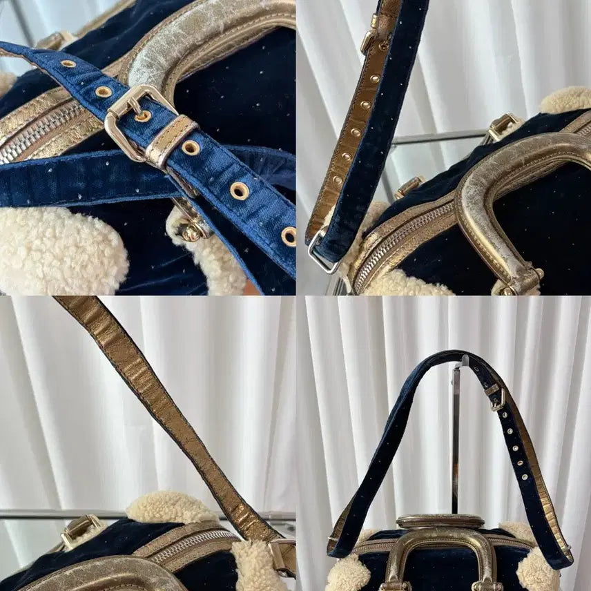 [BUNJANG] Fendi Vintage Velvet &amp; Shirred Shoulder Bag / 펜디 빈티지 레어 벨벳 &amp; 셔링 숄더백