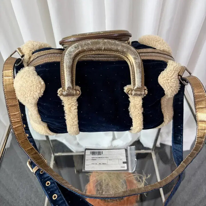 [BUNJANG] Fendi Vintage Velvet &amp; Shirred Shoulder Bag / 펜디 빈티지 레어 벨벳 &amp; 셔링 숄더백