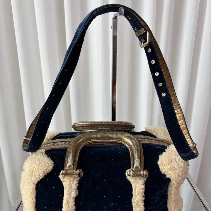 [BUNJANG] Fendi Vintage Velvet &amp; Shirred Shoulder Bag / 펜디 빈티지 레어 벨벳 &amp; 셔링 숄더백