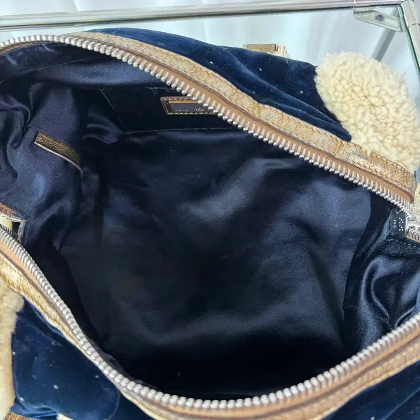 [BUNJANG] Fendi Vintage Velvet &amp; Shirred Shoulder Bag / 펜디 빈티지 레어 벨벳 &amp; 셔링 숄더백